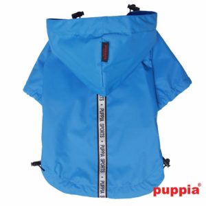 Базовый плащ со светоотражающими лентами, голубой (5L)