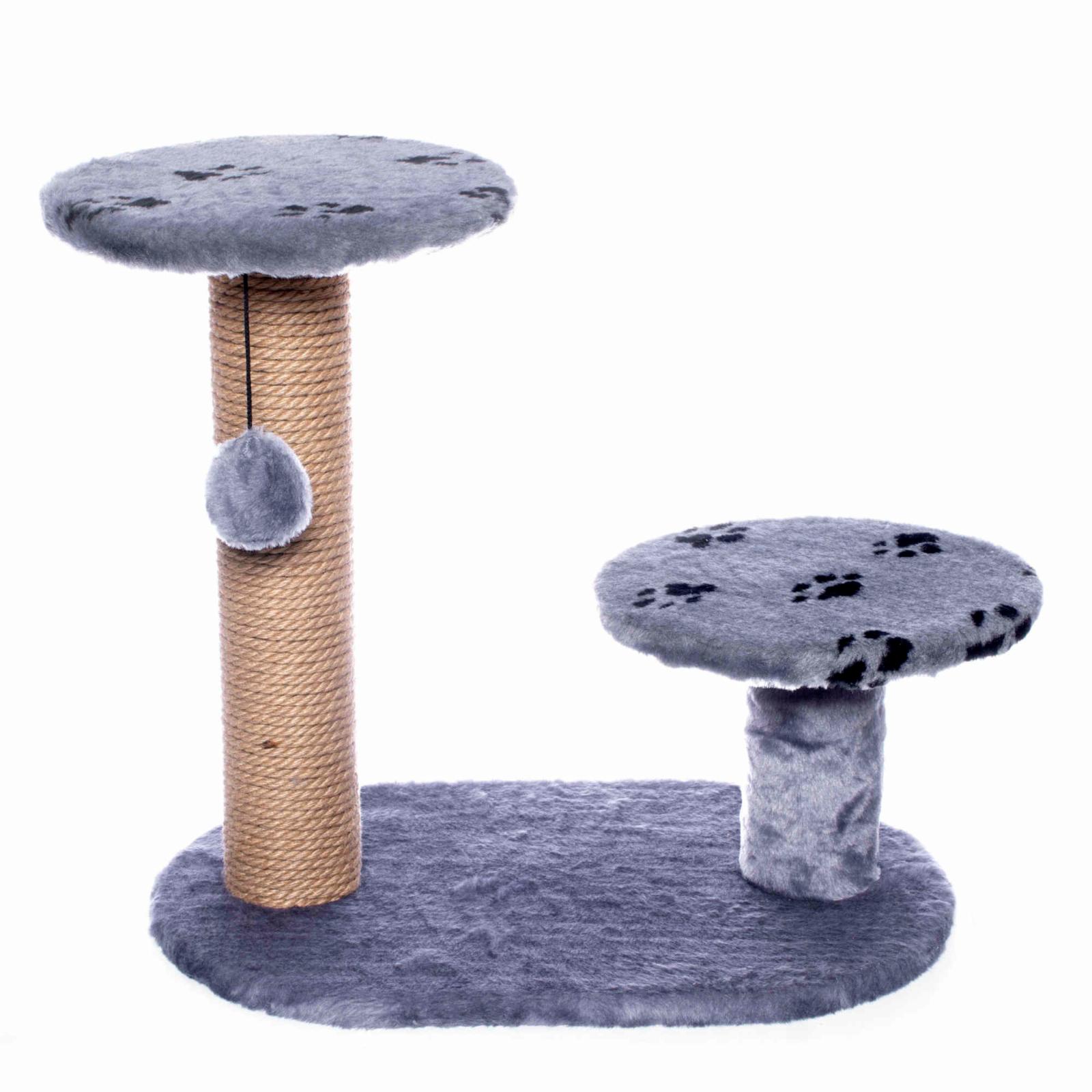 Когтеточка "Джут 95 ", темно-серая круглая (56х36х52 см)