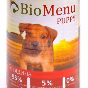 Консервы для щенков говядина (100 г)