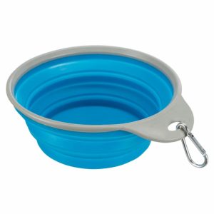 Походная силиконовая миска для животных (одна ручка) (1 л)