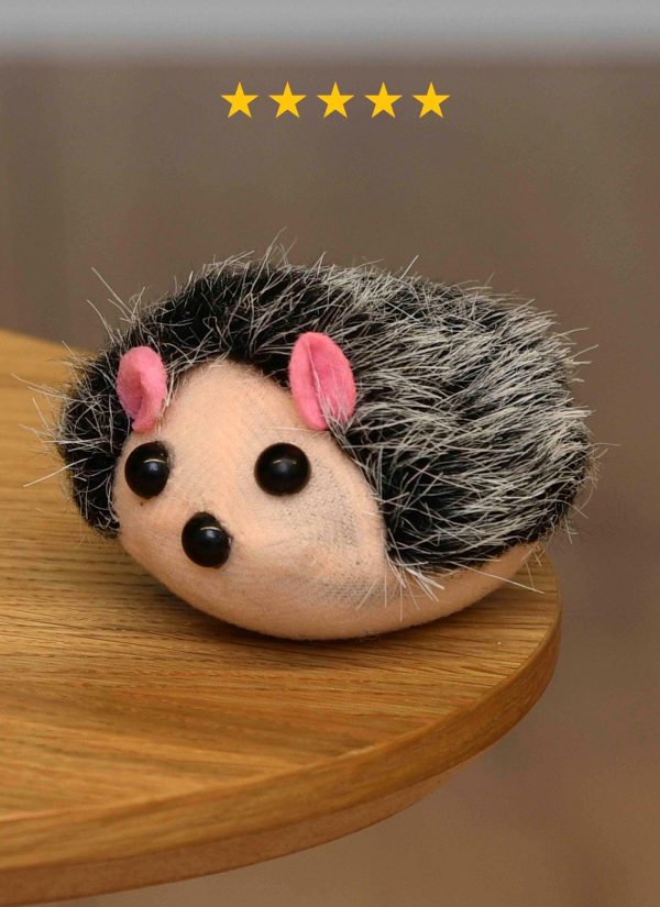 Мягкая игрушка для кошек, ежик (7х6 см)
