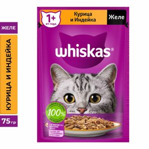 Влажный корм для кошек, желе с курицей и индейкой (75 г)