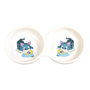 Миска керамическая двойная, 11 см (11 см)