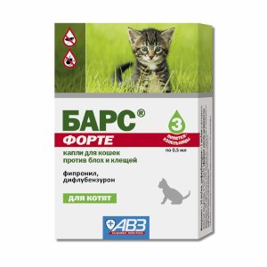 Капли БАРС форте от блох и клещей для котят (10 г)