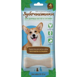 Зубочистики "Кальциевые" для собак средних пород, 4шт (90 г)