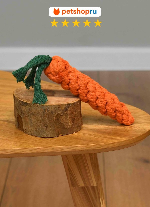 Игрушка для собак, морковка, 15 см (15 см)