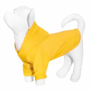 Толстовка для кошек и собак из флиса, желтая (L)