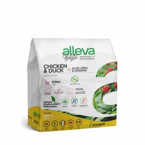 Корм для котят с курицей и уткой, алое вера и женьшенем (1.5 кг)
