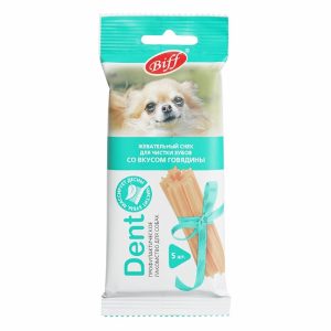 Жевательный снек для собак Biff DENT со вкусом говядины для мелких пород (35 г)