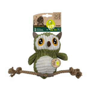 Игрушка СОВА С КАНАТОМ мягкая 30 см. (120 г)
