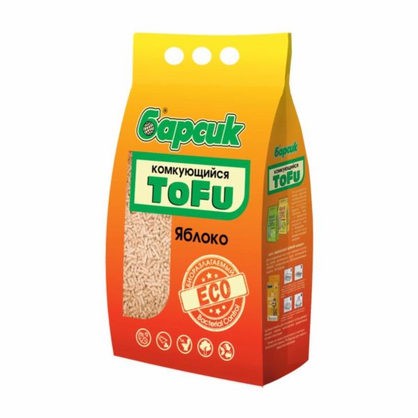 Комкующийся наполнитель TOFU Яблоко (2.3 кг)