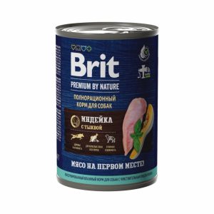 Консервы с индейкой и  тыквой для взрослых собак всех пород с чувствительным пищеварением (410 г)