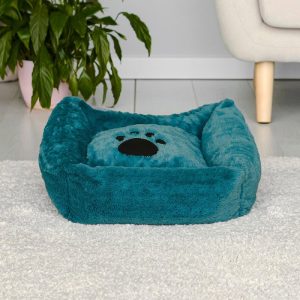 Квадратный лежак "BELKA", бирюзовый (590 г)