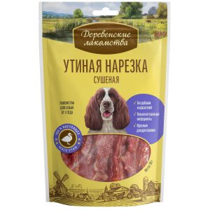Утиная нарезка сушеная для собак (100% мясо) (90 г)