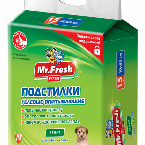 Подстилка-пеленка для кошек и собак Expert Start, впитывающая, 12 шт (60*60 см)
