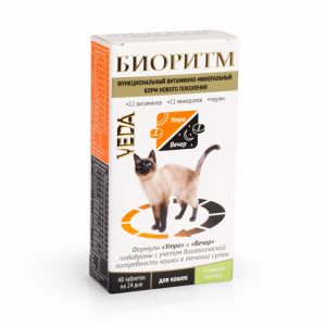Биоритм со вкусом кролика для кошек (48 таб.)