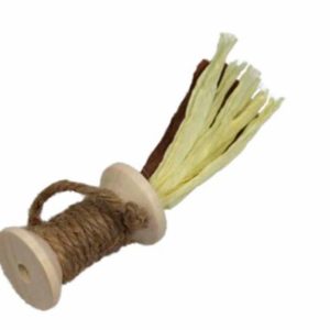 Натуральная игрушка-катушка для кошек, деревянная дразнилка (15 см)