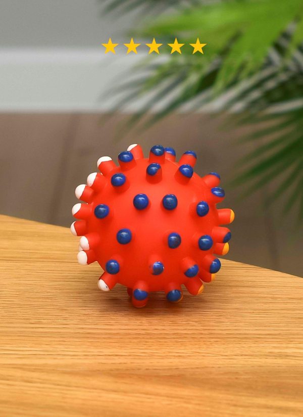 Игрушка для собак, резиновый мячик с шипами (5,5 см)
