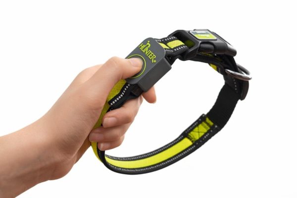 Светящийся ошейник Manoa Glow USB, желтый (L)