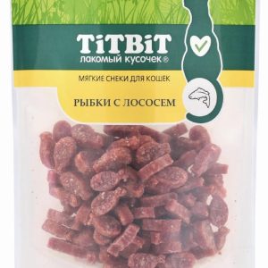 Мягкий снек Рыбки с лососем для кошек (50 г)