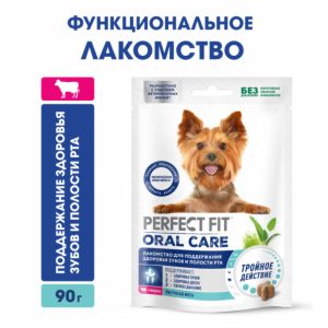 Лакомство для собак мелких пород ORAL CARE, с говядиной и мятой «Для поддержания здоровья зубов и полости рта», 12шт (1.08 кг)