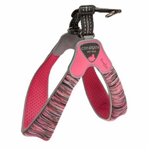 Мягкая шлейка POWERMIX, розовый меланж (Италия) (25-35 см)
