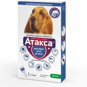 Атакса, раствор для наружного применения для собак более 25 кг (110 г)