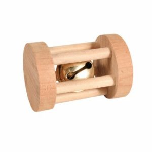 Игрушка для грызунов "Барабан", дерево, 3,5х5 см (18 г)