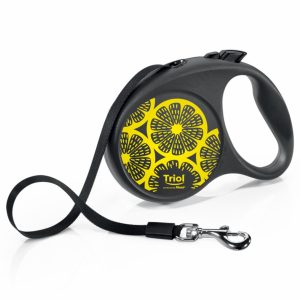 Поводок-рулетка для собак "Flexi Joy Lemon", лента (5м, 50кг)