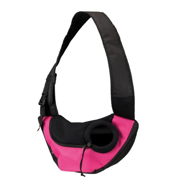 Слинг-переноска Sling, розовая с чёрным (50х05х18 см)