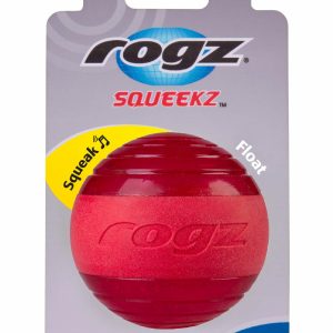 Мяч с пищалкой Squeekz, красный (ЮАР) (d 6.4 см)