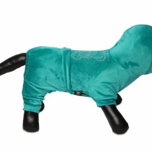 Велюровый комбинезон для собак Bear (голубой) (XS)