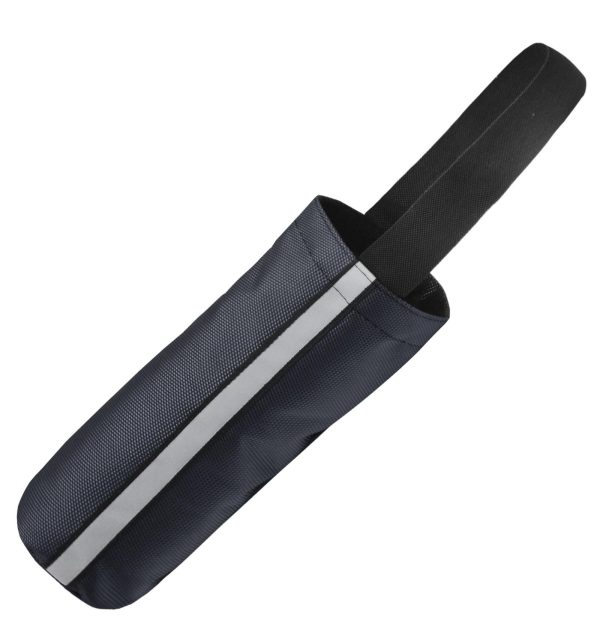 Игрушка для собак тягалка-аппорт из нейлона со сменной бутылкой (черный)