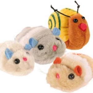 Игрушка для кошки "Механическая пушистая зверюшка", 8 см (10 г)
