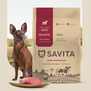 Беззерновой корм для собак малых пород с телятиной, GRAIN FREE ADULT MINI, Veal, 0,4 кг (400 г)