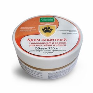 Крем защитный с прополисом и воском для лап собак и кошек (150 г)