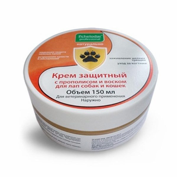 Крем защитный с прополисом и воском для лап собак и кошек (150 г)