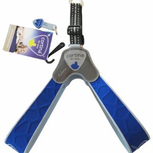Суперпрочная шлейка FALORIA, неоновый синий (Италия) (35-45 см)