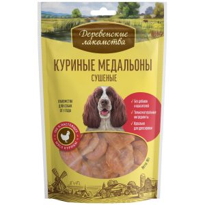 Куриные медальоны сушеные для cобак (100% мясо) (90 г)