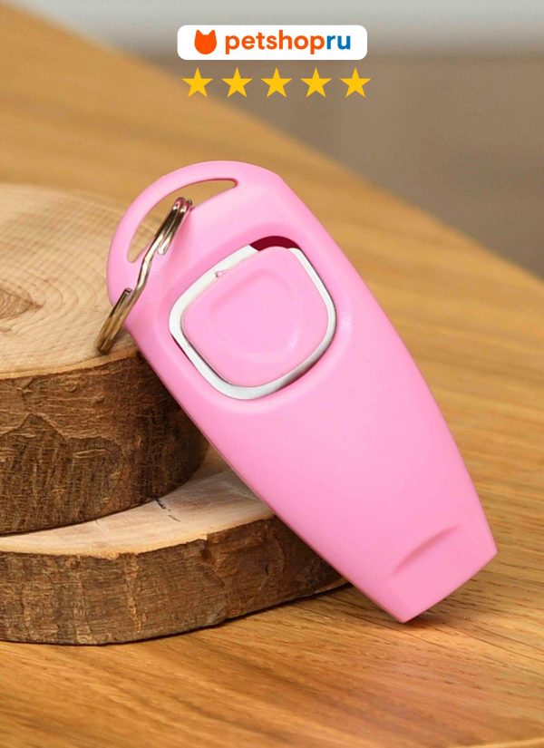 Кликер для дрессировки cобак со свистком (100 г)