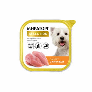 Консервы паштет для взрослых собак мелких пород старше 1 года с курочкой (100 г)