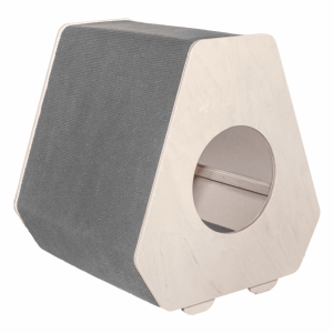 Домик-когтеточка "Отис", серый (45х45х50 см)