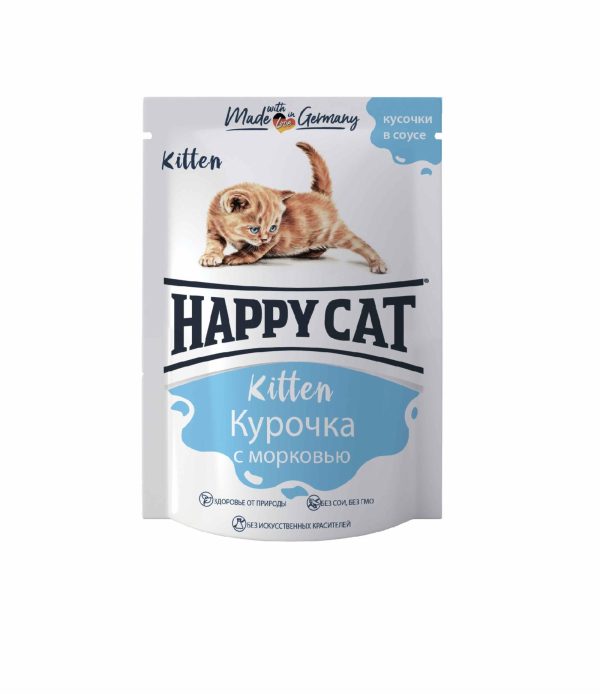 Паучи для котят курочка с морковью в соусе (100 г)