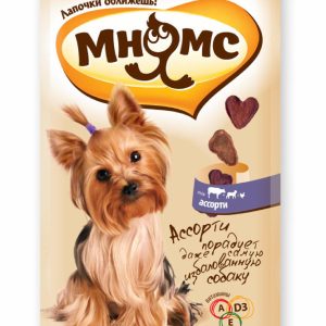 Лакомство для собак малых пород Ассорти (говядина, ягненок, курица) (60 г)