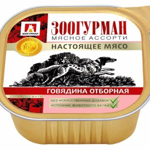 Консервы для собак  «Мясное ассорти», говядина отборная, ламистер 5206 (300 г)