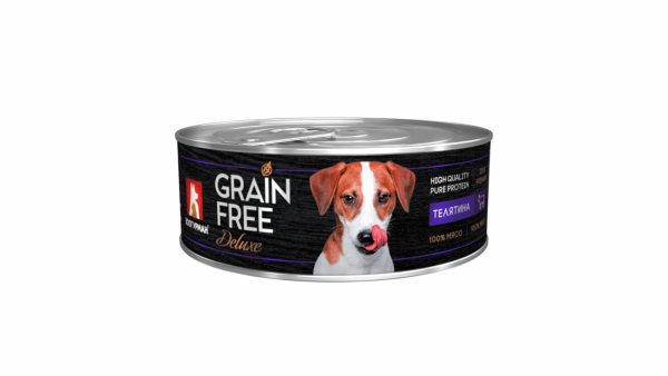 Консервы для собак "GRAIN FREE" со вкусом телятины (350 г)