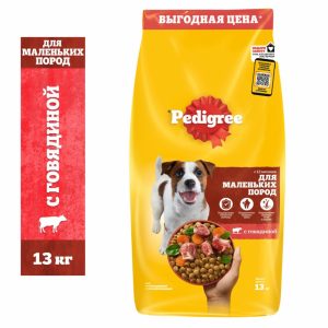 Сухой корм для взрослых собак маленьких пород, с говядиной (600 г)