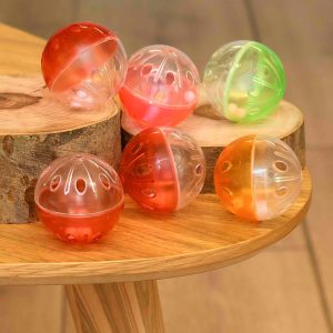 Игрушка для кошек дразнилка мячики, набор 6 штук (6 шт)