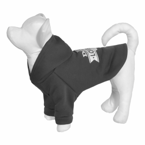 Толстовка с капюшоном для собаки, серая (XL)