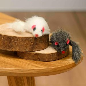 Игрушка для кошек мышка, набор 2 штуки (2 шт)
